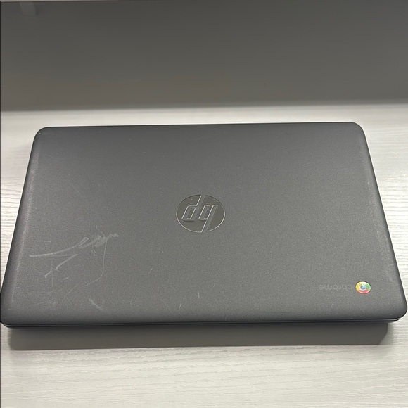 HP Gray Chromebook Sleek Design Laptop